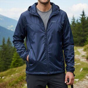 Quechua Rain Coat Jacket Lightweight Windbreaker size M